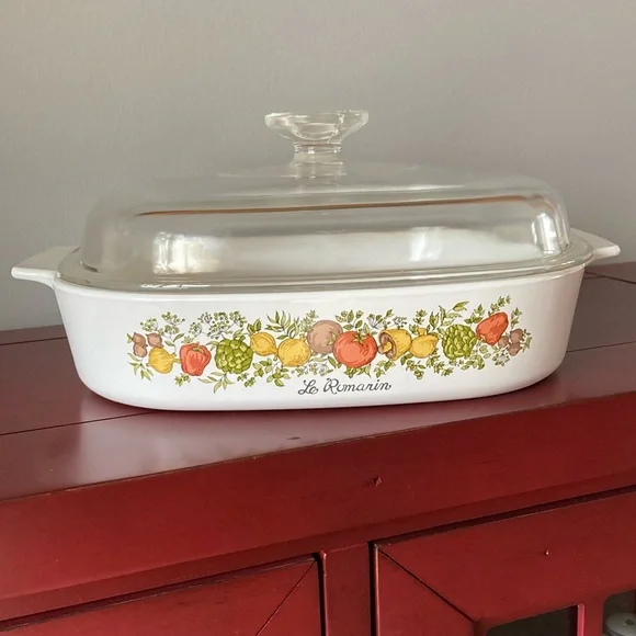 Vintage Corning Ware L’Echalote Spice of Life Casserole Dish 2.5 Liter - Picture 1 of 13